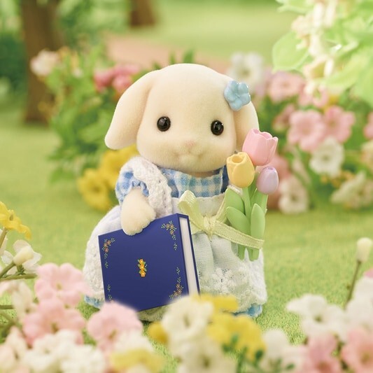 Sylvanian Families Flower Osewa Set -Flora Rabbit Siblings