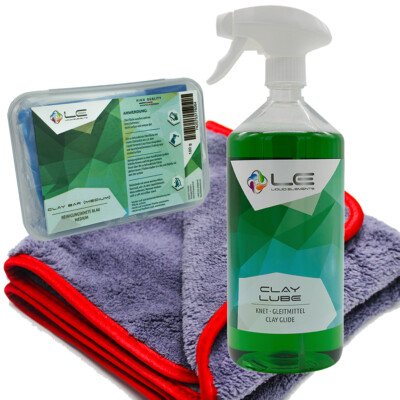 Liquid Elements Clay Lube Gleitmittel 1000ml + Reinigungsknete + Microfasertuch