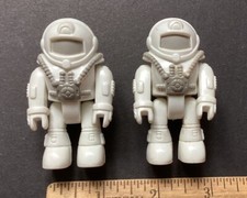 Vintage Plastic Space Men Astronaut Figure  s Lot 2.5  Tall Rare NASA Articulated
