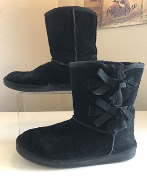 Koolaburra By Ugg Boots Black Suede Women s Size 5 AT