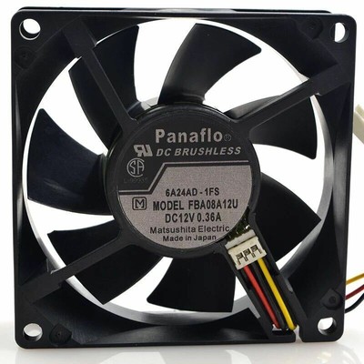 1PC FBA08A12U Panaflo     DC12V 0.36A 3Pin Graphics card New #D7*