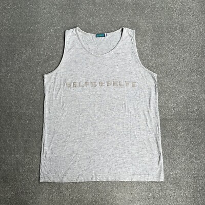 BELFE & BELFE Herren Tanktop T-Shirt Ärmellos Gr. XL Relaxed Fit 22408 Grau
