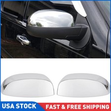 Fits 07-13 Chevy Silverado Gmc Sierra Chrome Mirror Covers Caps Replacement