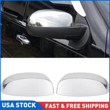 Fits 07-13 Chevy Silverado / GMC Sierra CHROME Mirror Covers Caps Replacement