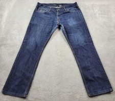 Roca Wear Jeans Mens 38X32 Blue Straight Baggy Fit Y2K Skater Thraser