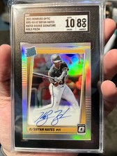 2021 Optic Baseball KeBryan Hayes Pittsburgh Pirates Rated Rookie Auto ON CARD!!