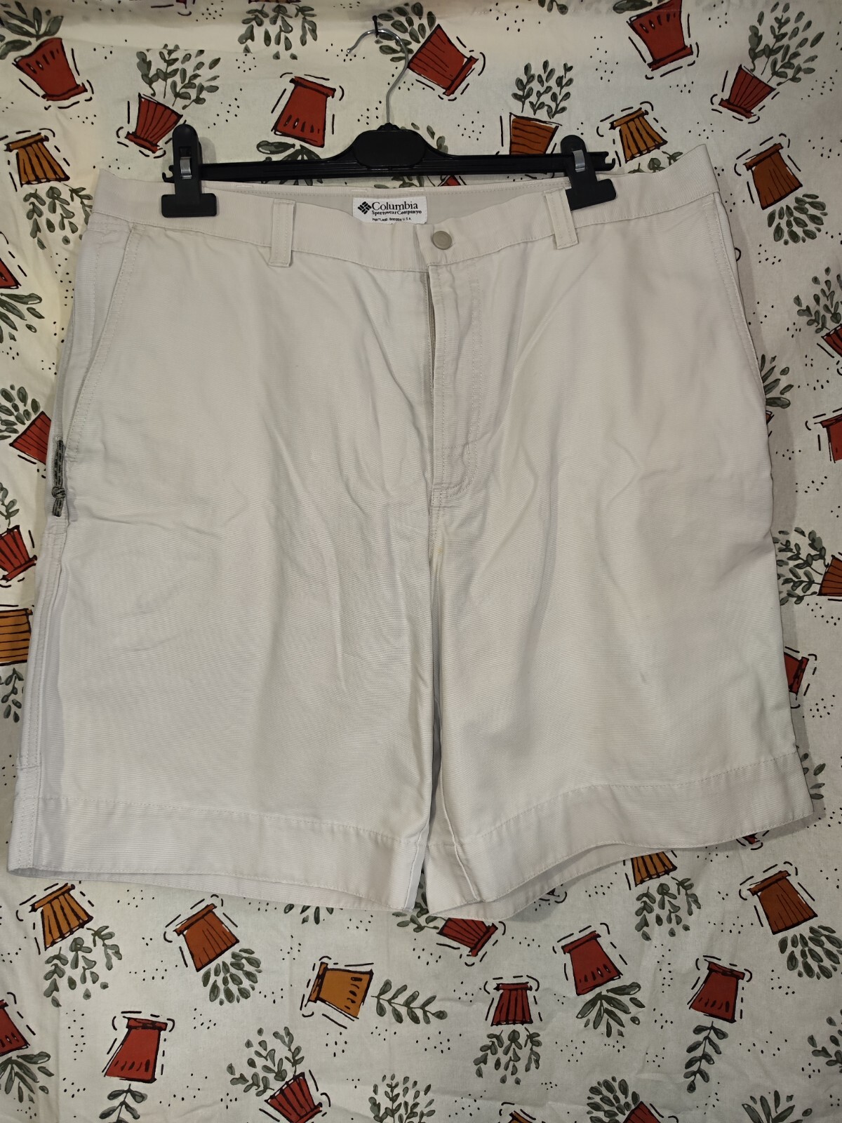 Pantalones cortos al aire libre Columbia vintage para hombre talla 38
