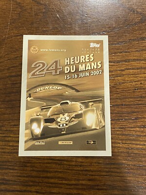 2023 Topps 2002 24H of Le Mans Poster Art #57 Gold Parallel /100