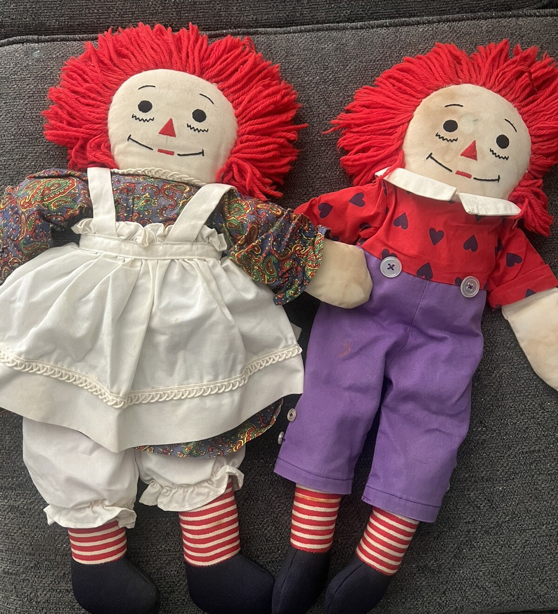 Vtg Raggedy Ann &Andy Dolls 20 Inches Long | eBay