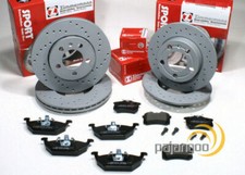 Für Audi A3 - Zimmermann Sport Bremsscheiben gelocht Beläge vorne hinten