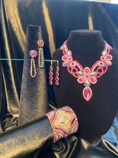 Competition Dance Necklace, Bracelet and Earrings Accessories Set