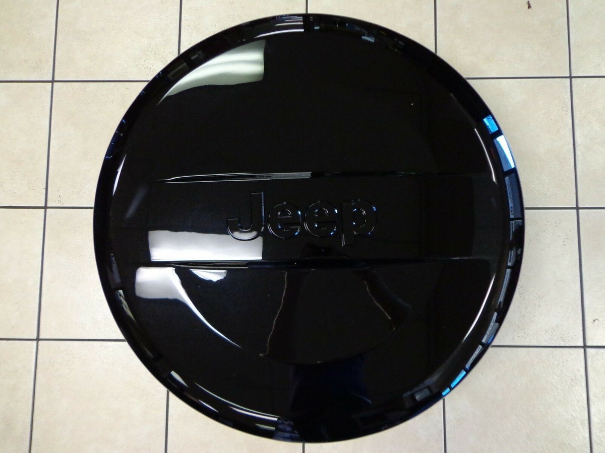 07-16 Jeep Wrangler New Hard Spare Tire Cover Gloss Black Mopar