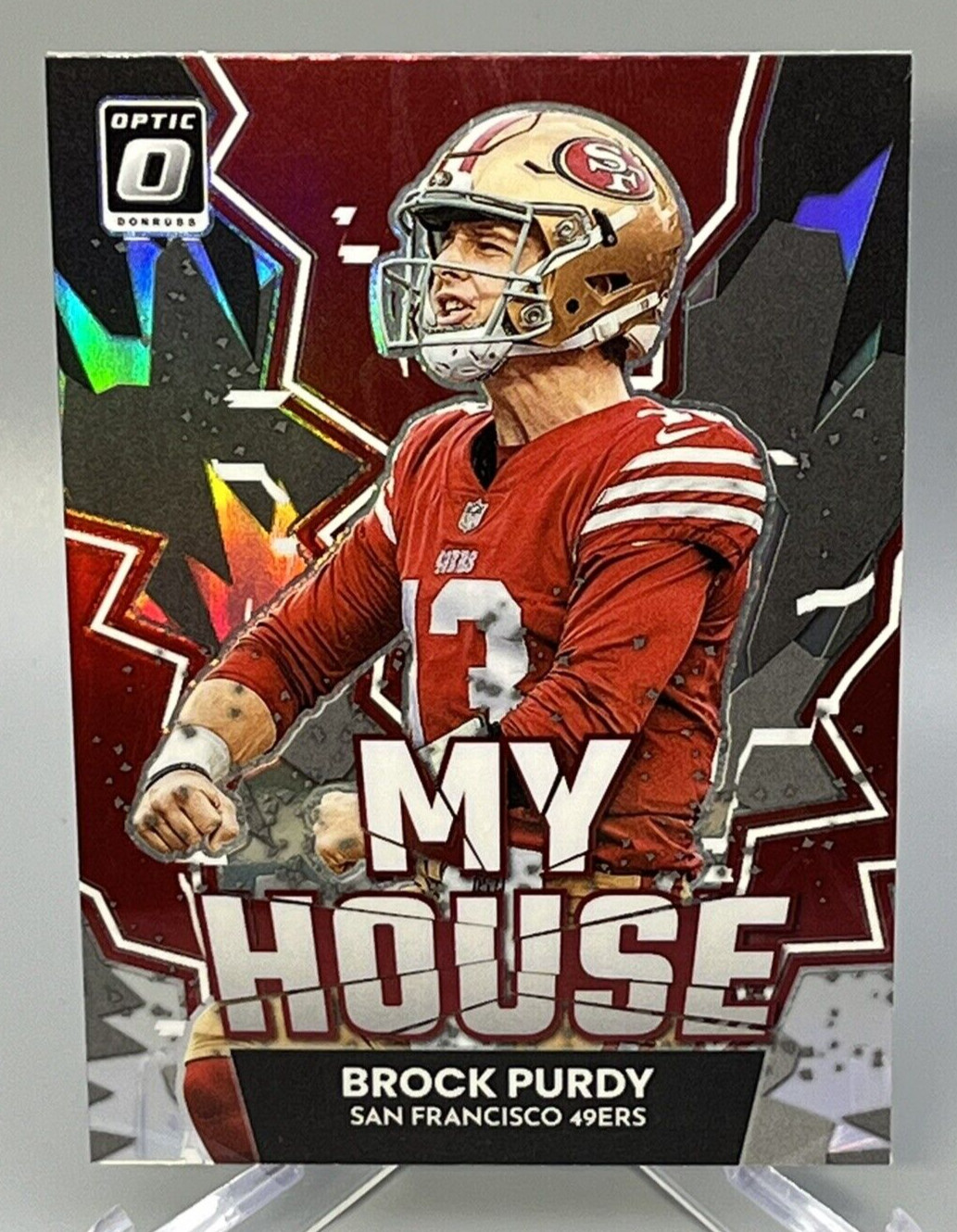 Brock Purdy 49ers 2022 Panini Donruss Optic #MH-10 My House Silver Holo Rookie
