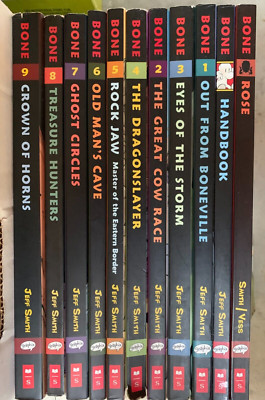 BONE Series 1-9 set + Rose & Handbook Jeff Smith 1 2 3 4 5 6 7 8 9 PB Lot 11