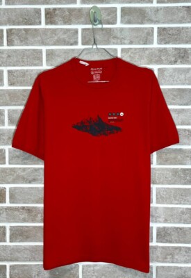 Quechua red short sleeve t-shirt mountain spirit