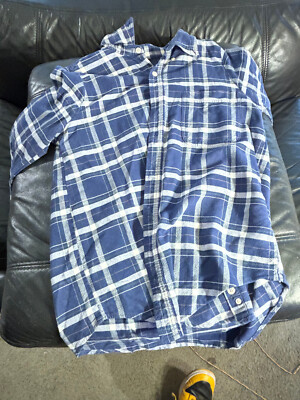 Urban Renewal mens L blue flannel shirt Super clean studio wardrobe sale