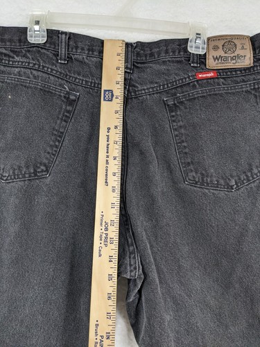 Vintage Men's Black Wrangler Jeans Made In USA 40 X 30 - Picture 18 of 20