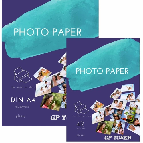 100-500 FOGLI CARTA fotografica lucida 10x15cm/DIN A4 180 200 230 g/m² bianco