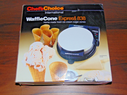 CHEF'S CHOICE INTERNATIONAL WAFFLE CONE EXPRESS 838 NEW - Picture 1 of 1