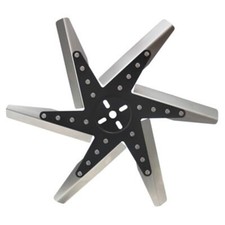 6 Blade Hi Performance Flex Fan 17 Cooling Black Gm Ford Mopar Standard Rotate