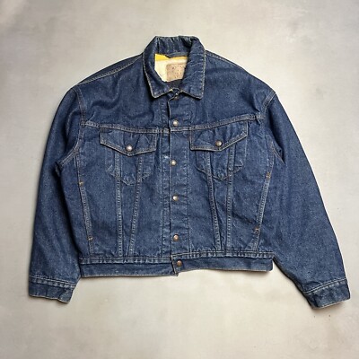 Levi’s 70548 Reversible Denim JACKET Vintage Levis Reversible Denim Trucker Jacket Made in USA Hudson