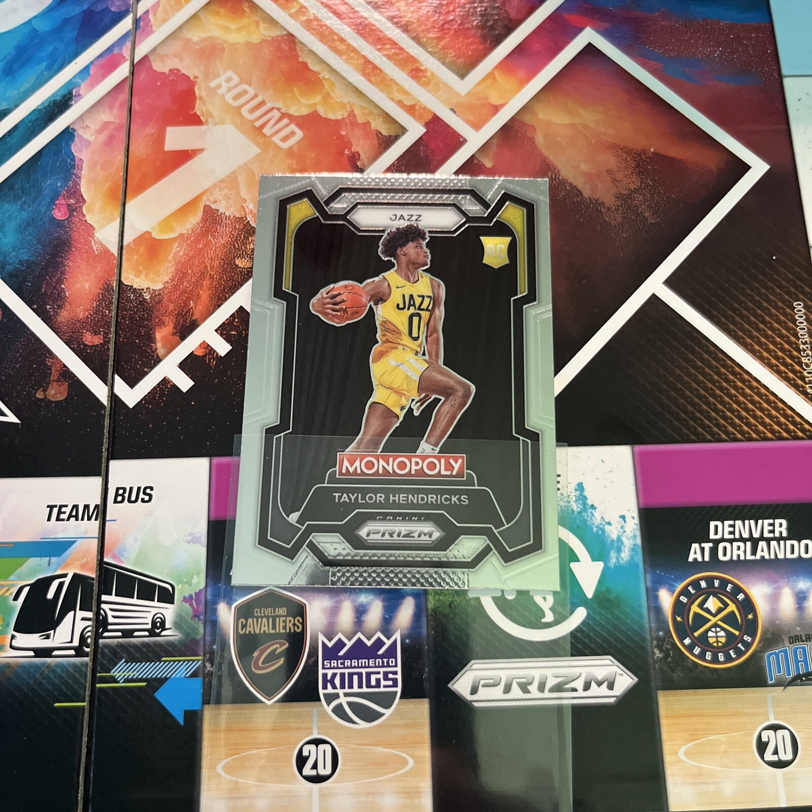 Taylor Hendricks 2023-24 Panini Prizm MONOPOLY RC SILVER PRIZM #86