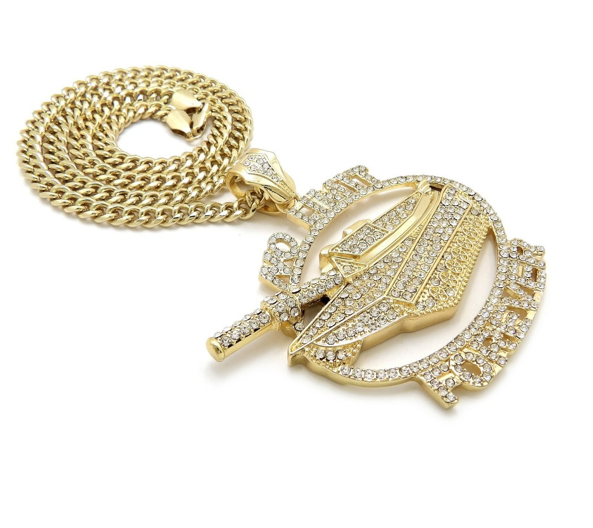 Icy NO LIMIT FOREVER TANK Pendant & 7mm 24