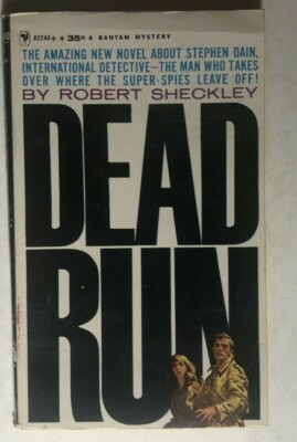 DEAD RUN by Robert Sheckley (1961) Bantam detective spy paperback 1st