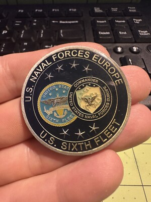 Military Challenge Coin - US Naval Forces Europe - US Sixth Fleet ...