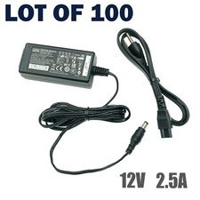 LOT of 100 APD WYSE Thin Client 30W AC Adapter Charger DA-30E12 12V 2.5A  Cord