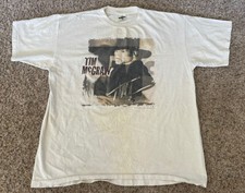 Vintage 90s Cronies Tim McGraw Country Music Concert T Shirt USA Made Size XL