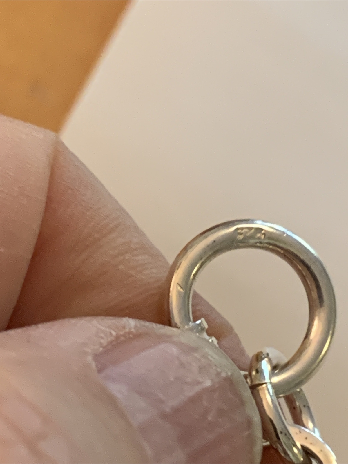 Sterling solid link toggle W/ heart charm bracele… - image 3