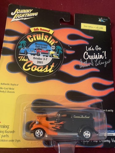 Arthur Levesque Signed Johnny LIGHTNING 1933 Ford Van ‘01 & Hot August Night 03 - Picture 2 of 14