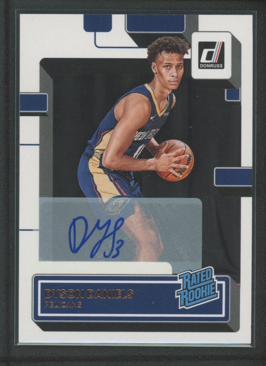 2022-23 Dyson Daniels Auto Panini Donruss Rated Rookie RC Autographs #208