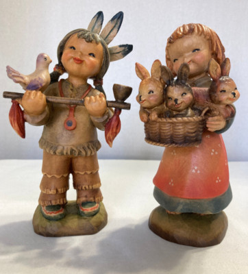 Ferrandiz  1978 ''Peace Pipe and Basket of Joy '' 1st year limited edition set