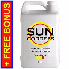 SUN GODDESS - VERY DARK - 8 oz - Spray Tan Solution Sunless Tanning Self Tanner