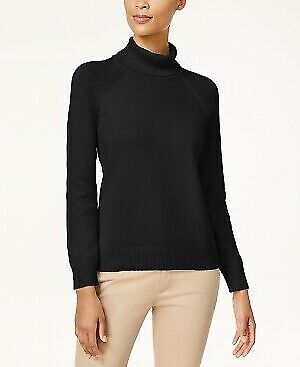 Cotton Turtleneck Sweater Black 