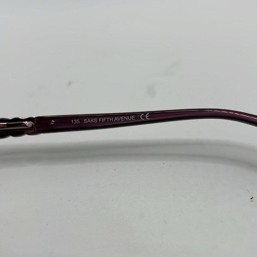 Neu ohne Etikett Saks Fifth Avenue Edelstahl Brille Brillengestell lila 288 135 53 17 6-3 - Bild 7 von 11