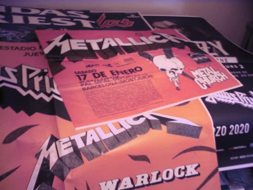 JUDAS PRIEST METALLICA ORIGINAL POSTER x 5 SPANISH TOUR  1986-1987-91-98-20 Ozzy