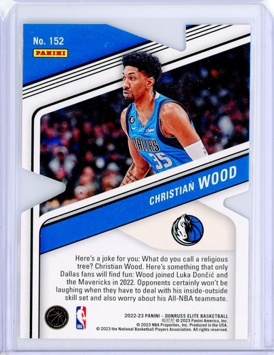 2022-23 Panini Donruss Elite CHRISTIAN WOOD Green Status Die-Cut 5/35 - Picture 2 of 2