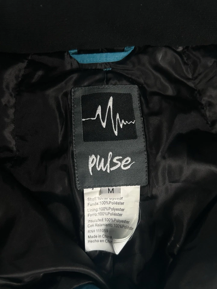Pantalones de nieve Pulse para mujer M azules impermeables aislados esquí snowboard carga Foto 3 de 4