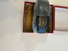 Ferragamo Men's Belt Size 48 " Black Leather No Buckle W/BOX