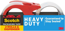 Scotch Heavy Duty Shipping Packing Tape, Clear, Shipping and Packaging