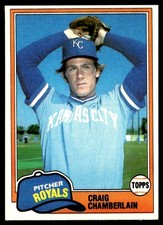 1981 Topps Craig Chamberlain Kansas City Royals #274