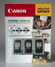 Canon Genuine PG-240XL Black x2  CL-241 Color Ink Cartridge Combo Pack PIXMA
