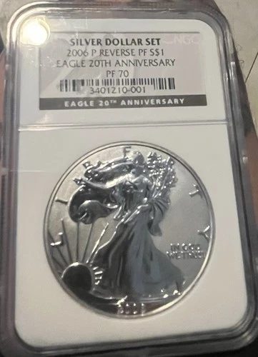 Photo of a 2006-P American Silver Eagle from an eBay sale