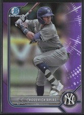 2022 Bowman Draft #BDC-79 Roderick Arias Chrome Purple Refractor #/250