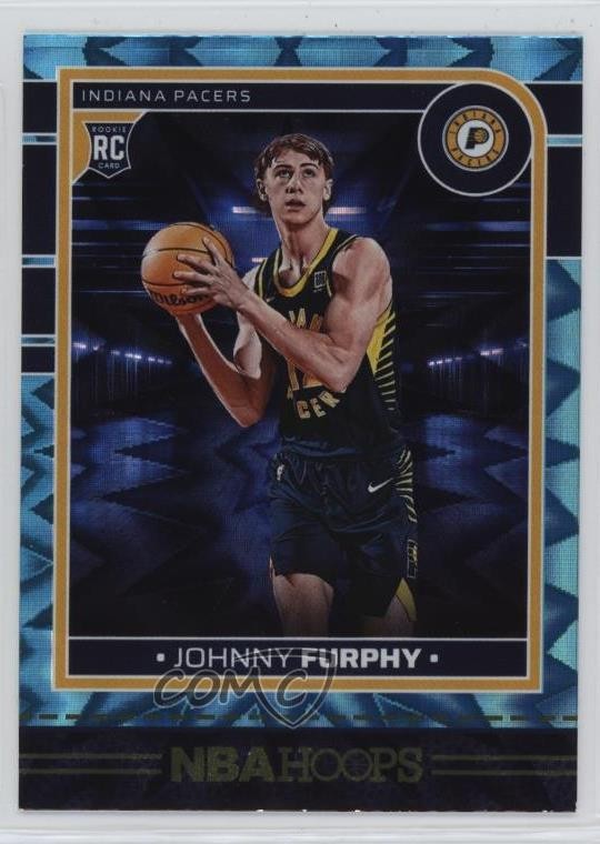 2024 Panini NBA Hoops Rookies Teal Explosion Johnny Furphy #265 Rookie RC 1pk2