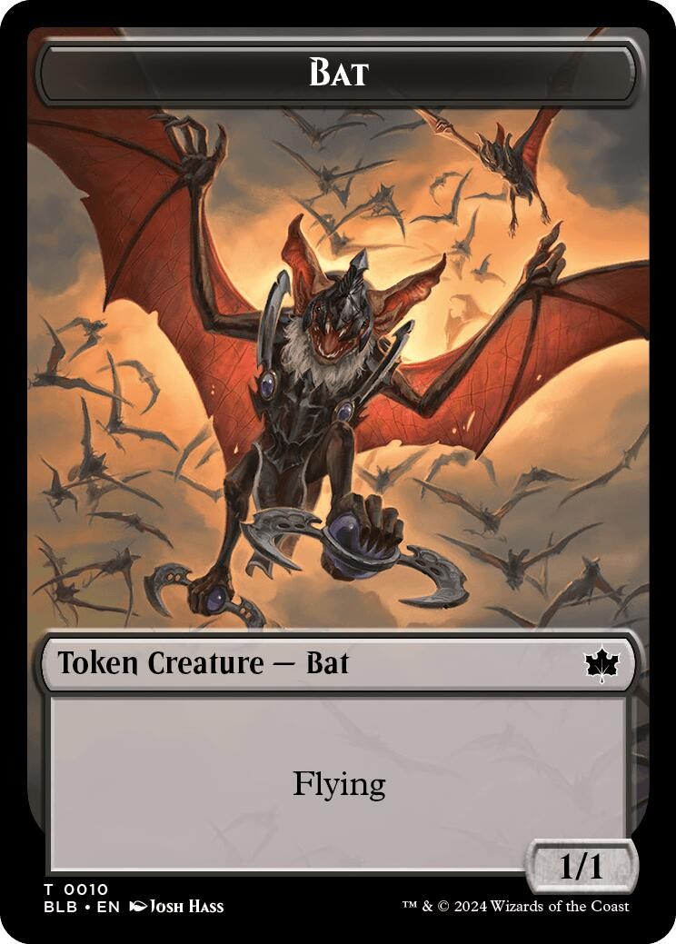 EN Bat Token 10 Bloomburrow Token LP