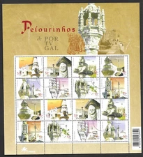 Portugal 2001 Pillories/ Architecture 1 x Complete Sheet Used